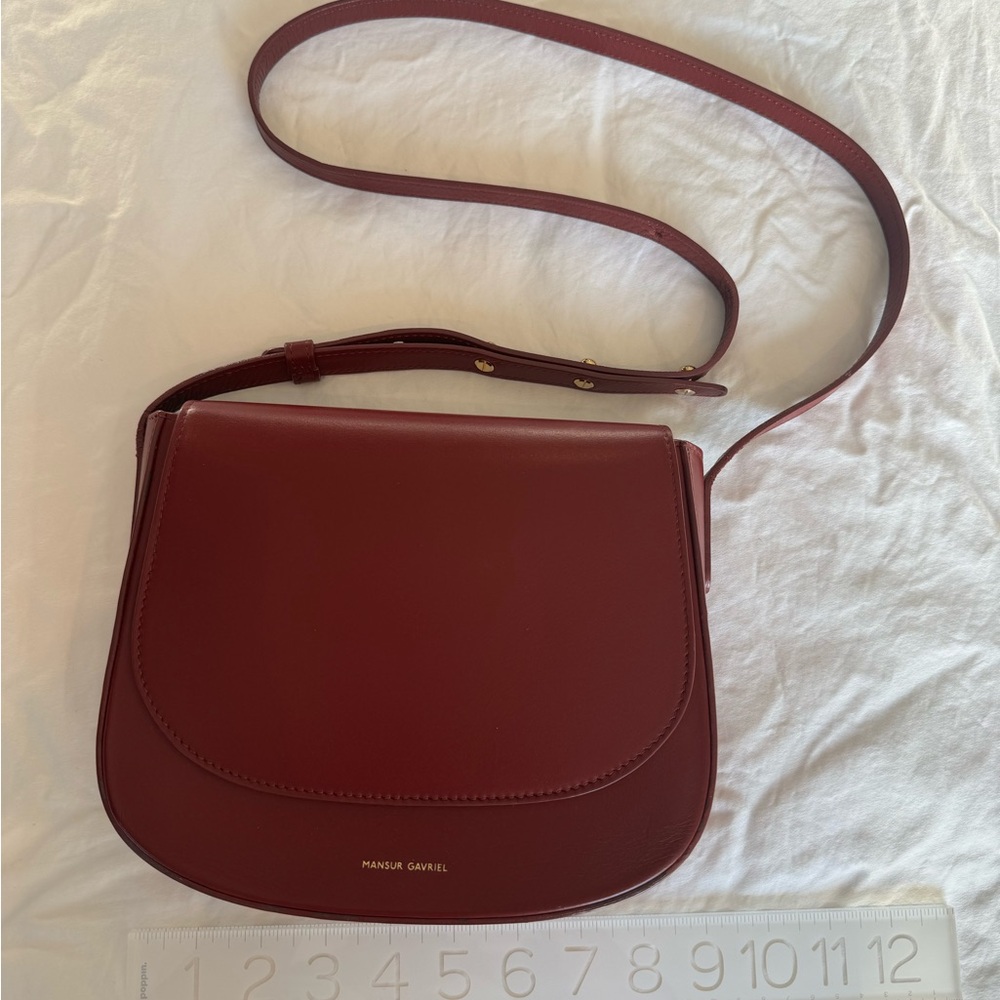 Mansur Gavriel - amazing barolo/Dark red crossbody handbag - gently used.